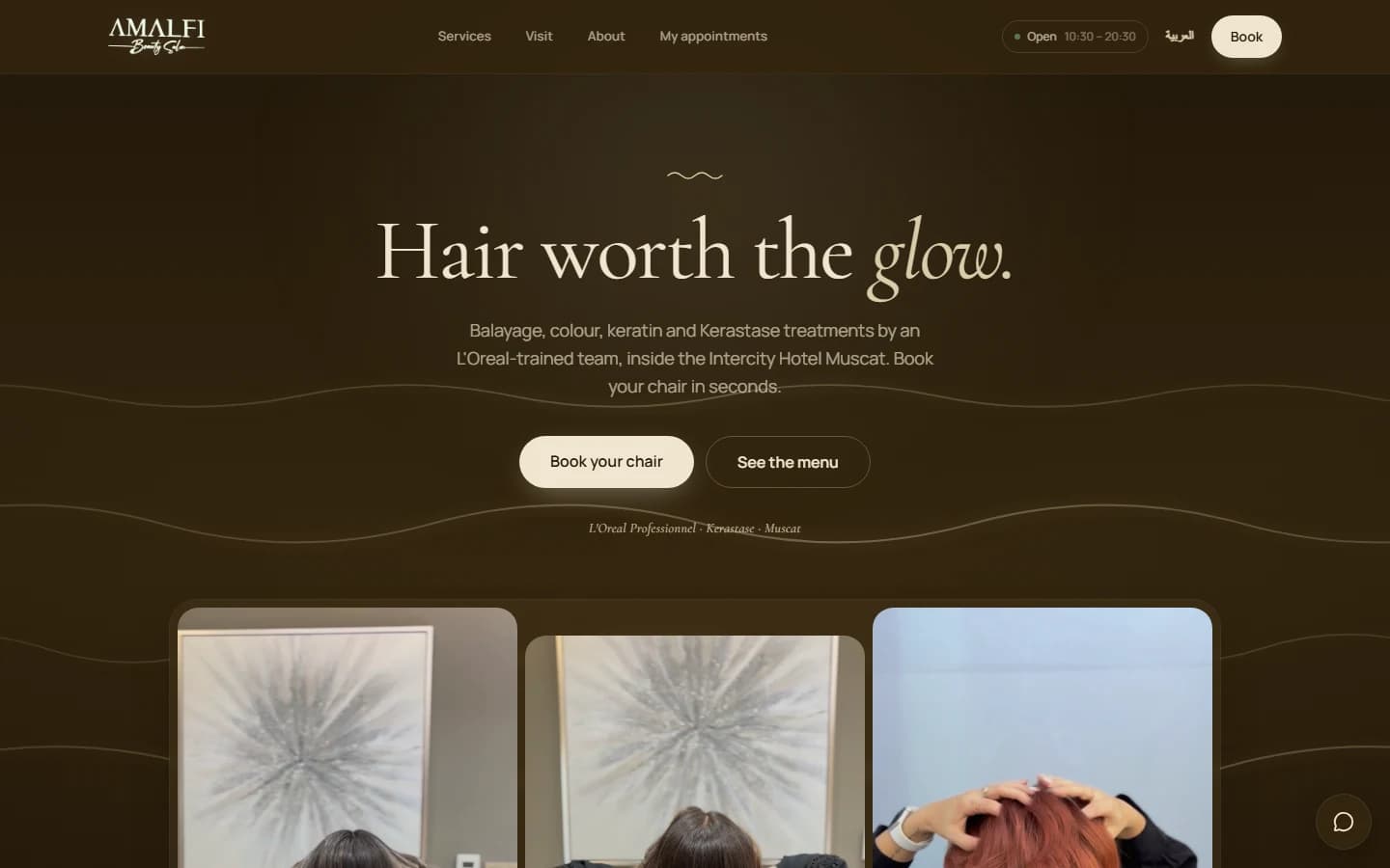 Amalfi — live site built by Dhahir